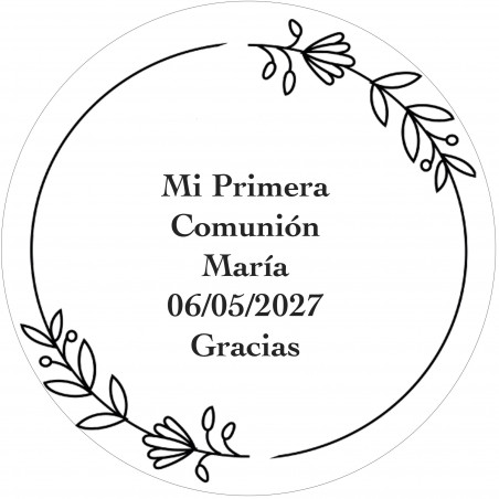 Carnet de communion pour fille avec enveloppe et autocollant