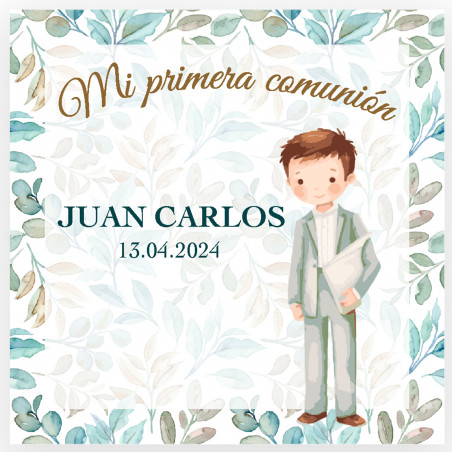 Carte personnalisée pour enfant ma première communion