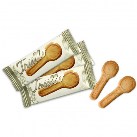 Détail de la communion des filles avec 15 gr de nutella et cuillère à biscuits dans un sac en coton et badge personnalisé
