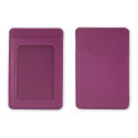 Porte-cartes portefeuille lilas dans une enveloppe pour la communion d'une fille avec des autocollants personnalisés