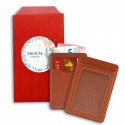 Porte-cartes en sac kraft avec autocollant de communion personnalisé enfant