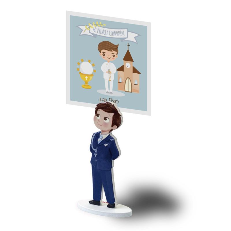 Carte de communion personnalisable enfant sur support