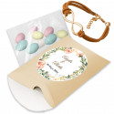 Bracelet infini doré avec des dragées aux amandes à offrir