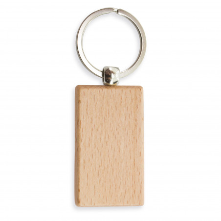 Porte-clés en bois personnalisé avec adhésif et boîte pour mariage