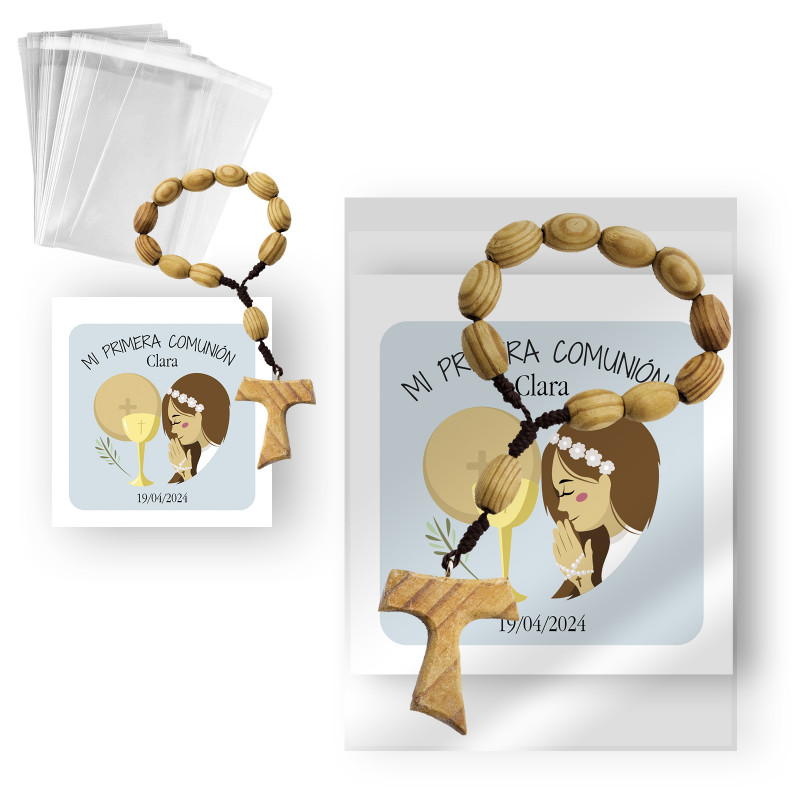 Bracelet de communion dans un sachet en plastique
