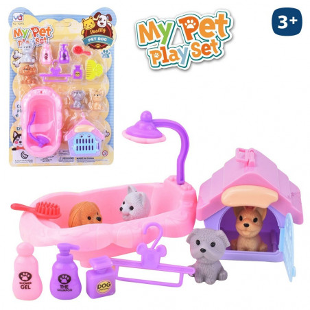 Jouets pour chiots dans un sac cadeau avec adhésif