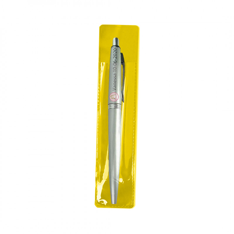 Stylo avec étui personnalisé détails de communion fille