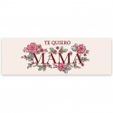 Autocollant décoratif avec la phrase je t'aime maman 6x2 cm