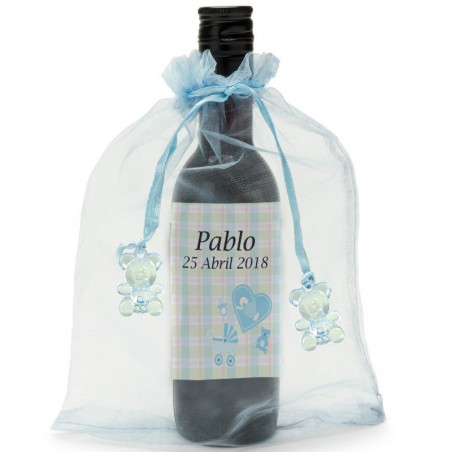 Bouteille de vin rouge pour les cadeaux de baptême