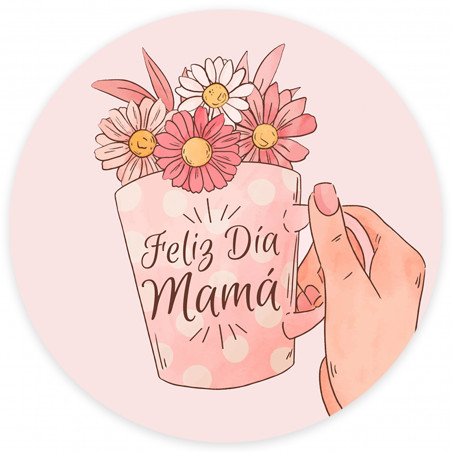 Petite étiquette pour cadeaux de la fête des mères 3 cm bonne fête maman