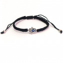 Bracelet Main de Fatima dans une boîte avec adhésif personnalisé pour les détails de la fête des mères