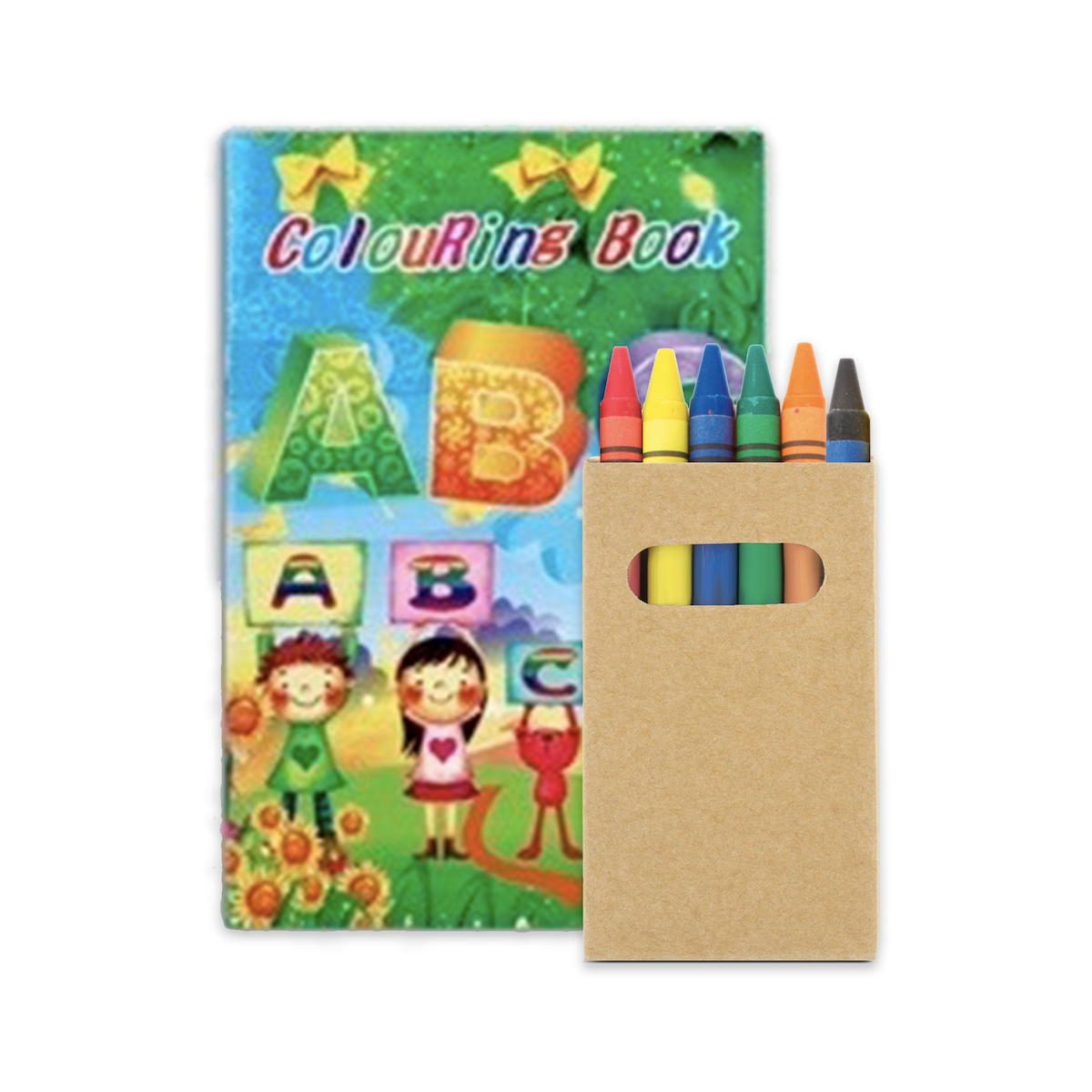 Livre de coloriage avec autocollants et crayons de couleur pour cadeaux pour enfants bon marché