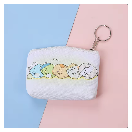 Portefeuille avec un design d'adorables petits animaux, pratique et charmant pour un usage quotidien