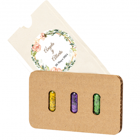 Capsules de graines de jardin avec adhésif personnalisé