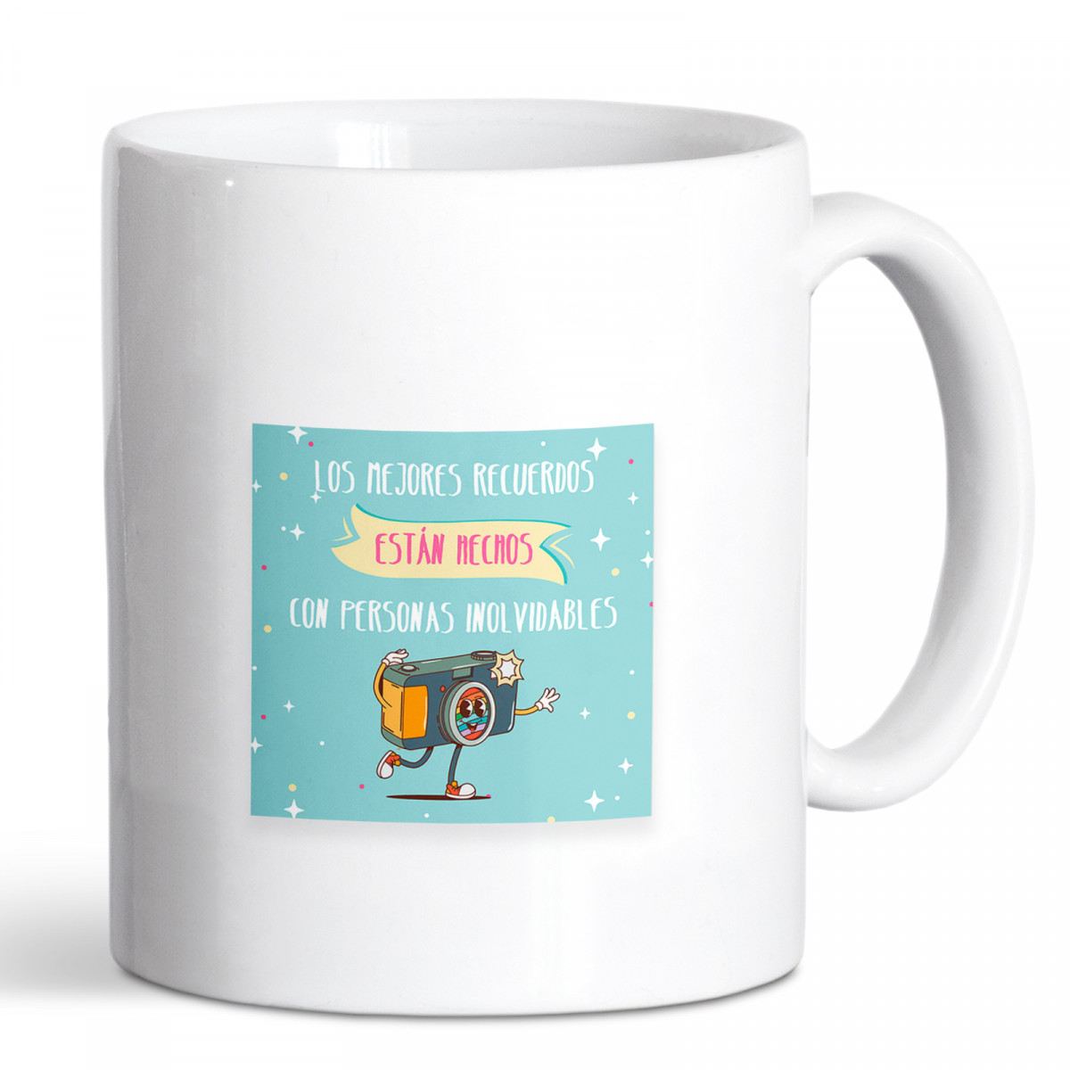 Mug personnalisé avec autocollant message