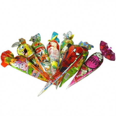 Cornet de bonbons dans un sac à dos en forme de canard pour les enfants