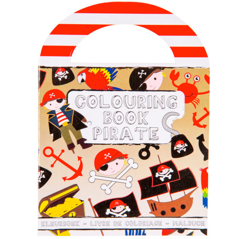 Livre de pirates à colorier avec des autocollants