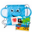 Puzzle pirate dans un sac à dos d'éléphant avec sucette pour les détails des enfants
