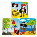 Puzzle pirate dans un sac à dos d'éléphant avec sucette pour les détails des enfants