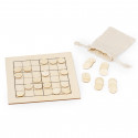 Sudoku en bois avec sac kraft et adhésif personnalisé