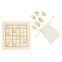 Sudoku en bois avec sac kraft et adhésif personnalisé