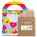 Livre de coloriage avec crayons de couleur personnalisés pour cadeaux de mariage