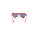 Lunettes de soleil pour enfant rouges avec sucette en forme de cœur et autocollant personnalisé de graduation