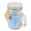 Bougie aromatique avec adhésif personnalisé pour détails de communion garçon