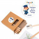 Set de coloriage avec autocollant personnalisé de graduation pour enfant