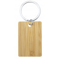 Porte-clés rectangulaire en bois avec phrase de remerciement