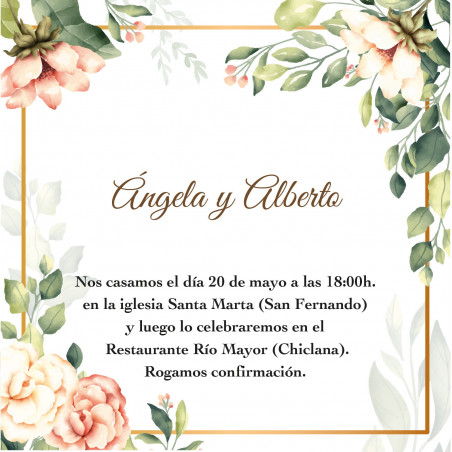 Bracelet coeur rose avec fil sur carte personnalisée