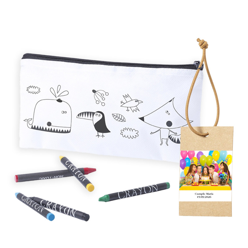 Étui de coloriage personnalisé pour événements