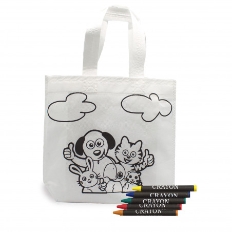 Sac de coloriage pour enfants avec Bluey pompero et bingo