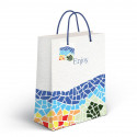 Sac en papier motif mosaïque de couleurs