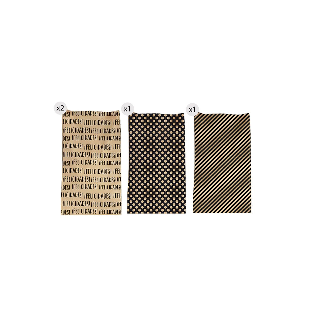 Enveloppes en papier kraft en pack de 4 unités