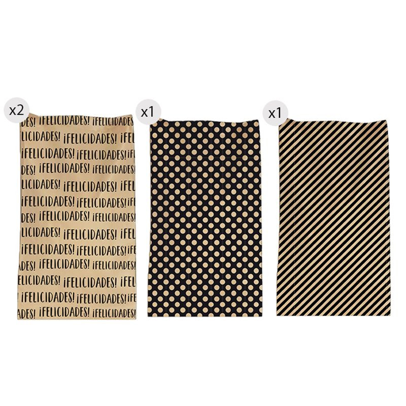 Enveloppes en papier kraft en pack de 4 unités