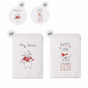 Set de 10 enveloppes de taille 13x16 de chatons avec des messages d'amour