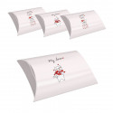 Set de 4 boîtes taille S de chatons avec des phrases d'amour
