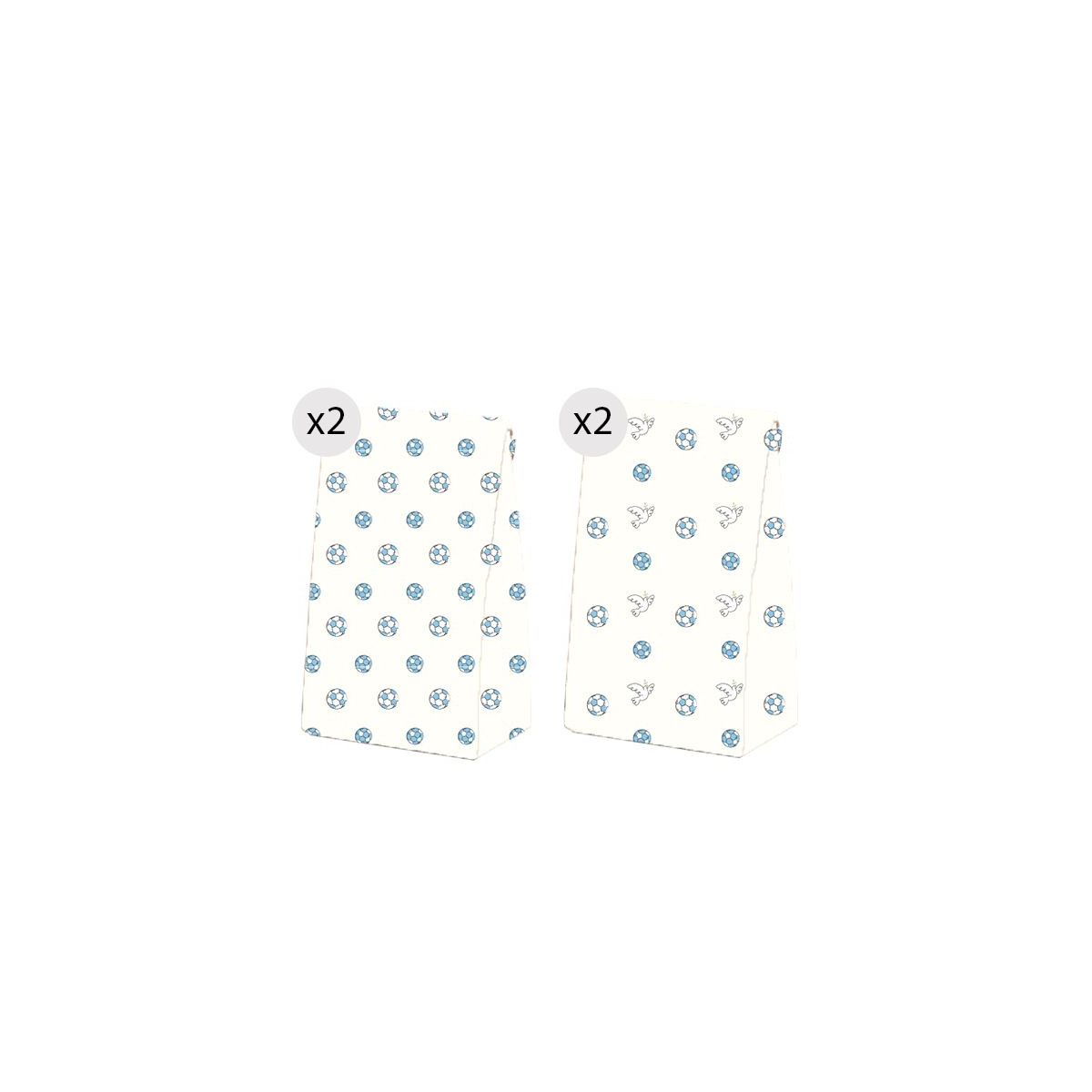Set de 4 sacs pour communion garçon taille S