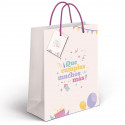 Sac en papier d'anniversaire avec message