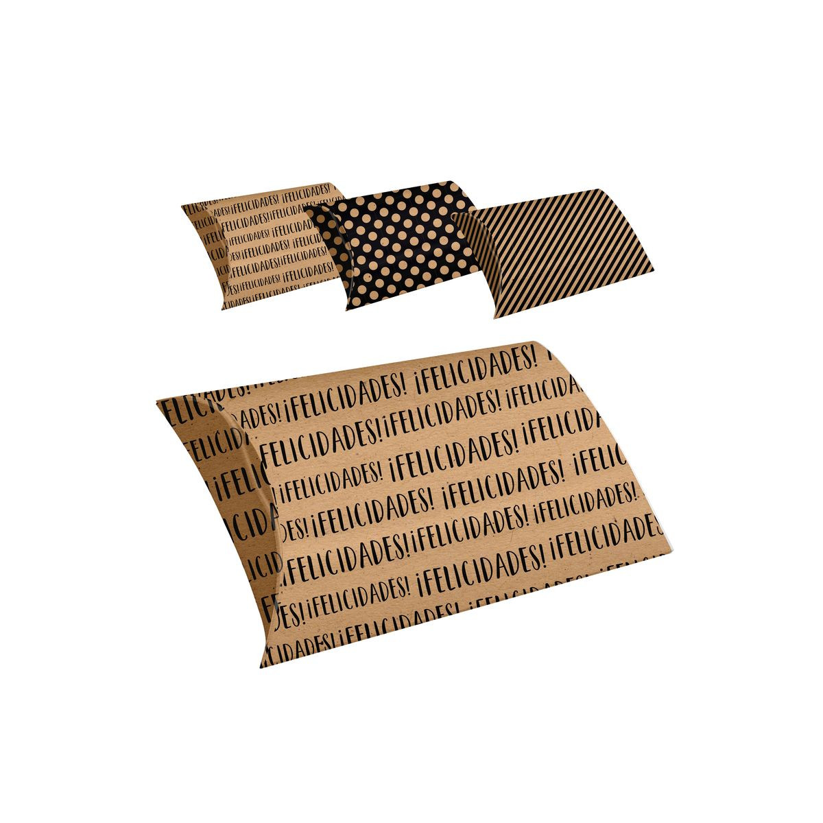 Ensemble de 4 boîtes en kraft élégantes
