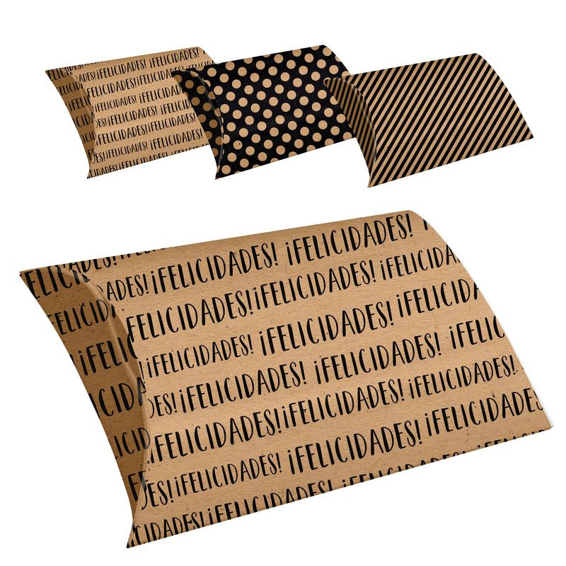 Ensemble de 4 boîtes en kraft élégantes