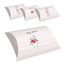 Ensemble de 4 boîtes taille L de chatons avec des phrases d'amour
