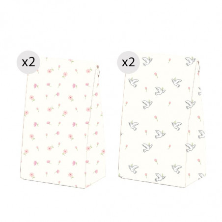 Set de 4 sacs pour communion fille taille M