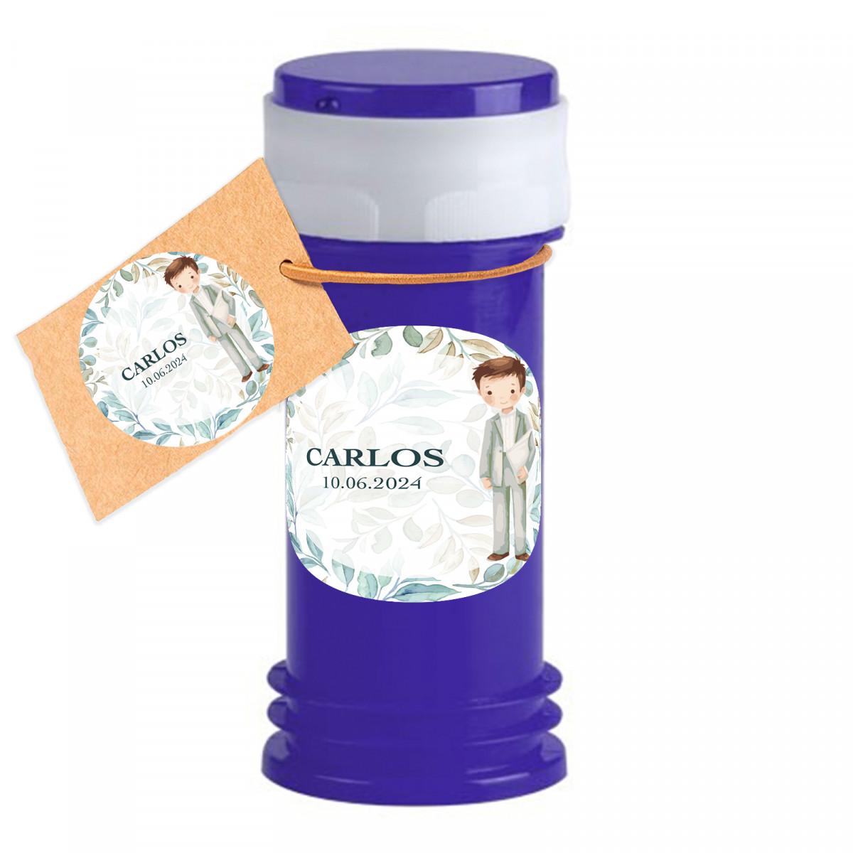 Pompe personnalisé pour des souvenirs de communion enfant