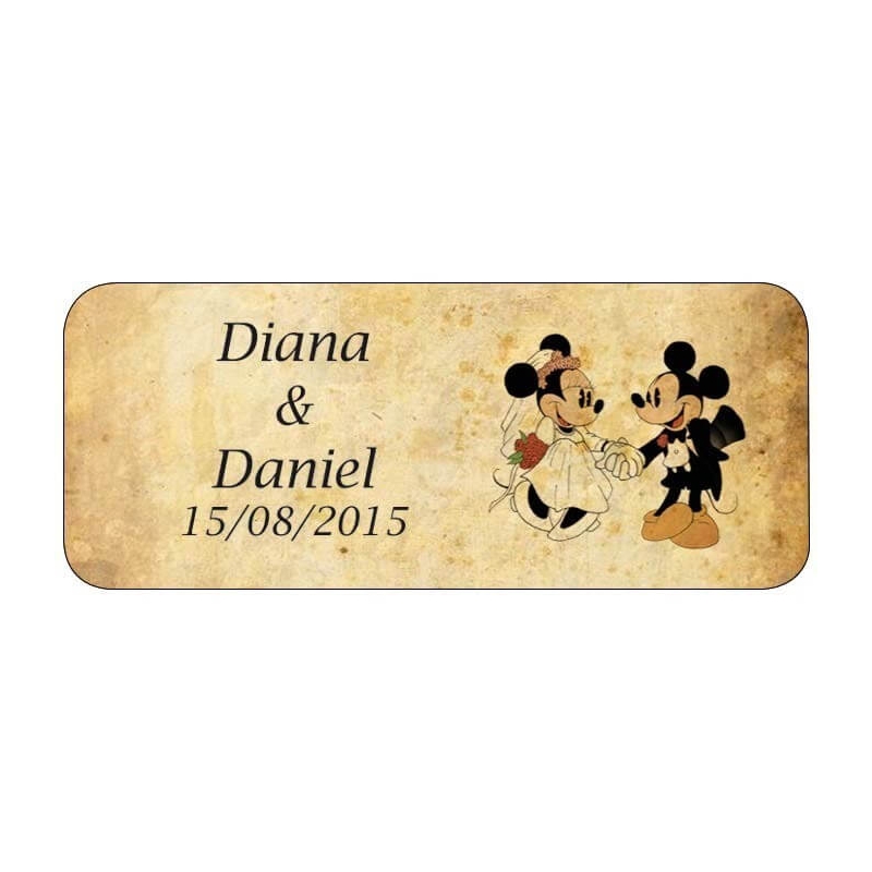 Autocollants personnalisés Mickey rétro