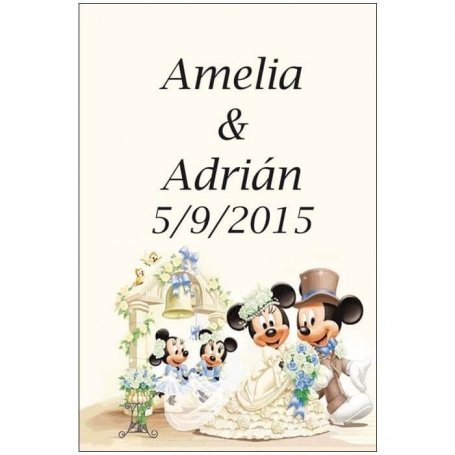 Etiquettes Pour Vin De Mariage Mickey