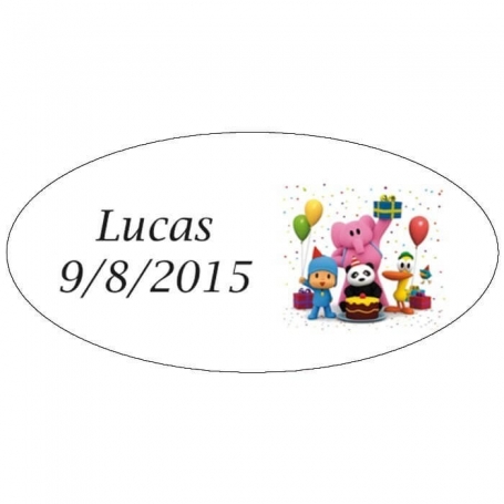 Etiquettes Ovales Pour Anniversaire
