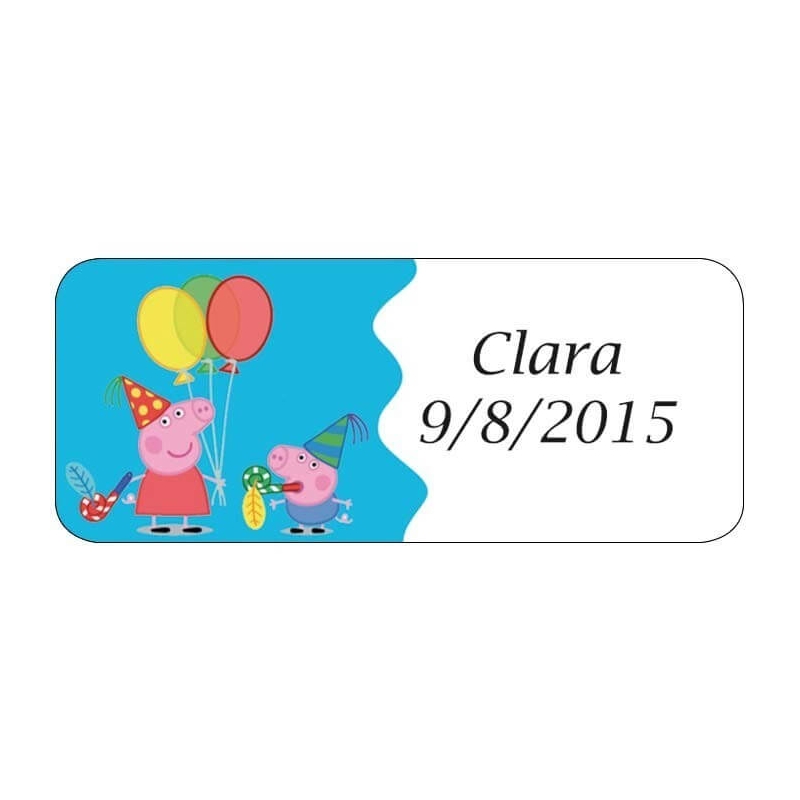 Etiquettes Anniversaire Peppa Pig