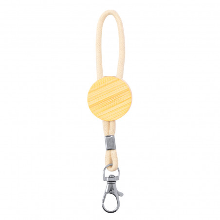 Porte-clés en bambou personnalisé dans une boîte en forme d'éléphant pour les cadeaux de baptême